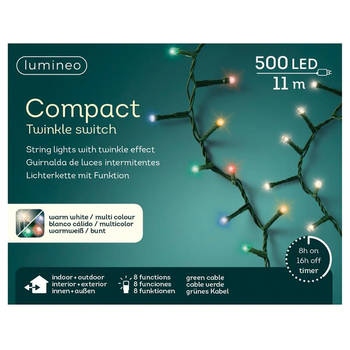 Kerstverlichting Compact 500LED colour
