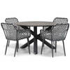 Domani Furniture Emory/Ancona 125 cm rond dining tuinset 5-delig