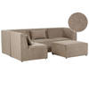 Beliani LEMVIG - Modulaire Sofa-Beige-Corduroy