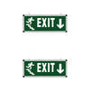 LED Noodverlichting Exit - 2 Pack - Rabonta Omlaag - Hangend - 3W