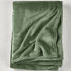 De Witte Lietaer Fleece deken Snuggly Khaki - 150 x 200 cm - Groen