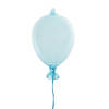 Clayre & Eef Decoratie Hanger Ballon Ø 7x14 cm Blauw Glas Blauw