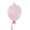 Clayre & Eef Decoratie Hanger Ballon Ø 10x17 cm Roze Glas Roze