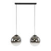 Hoyz Collection - Hanglamp 2L Bubble Shaded XL - Artic Zwart