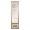 Clayre & Eef Spiegel 50x172 cm Beige Grijs Hout Glas Rechthoek Grote Spiegel Beige Grote Spiegel