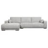 Giga Meubel - Loungebank Links Grijs Stof - 305x105x85cm - Zitdiepte 64cm