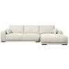 Giga Meubel - Loungebank Rechts Beige Stof - 305x105x85cm - Zitdiepte 64cm