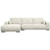 Giga Meubel - Loungebank Links Beige Stof - 305x105x85cm - Zitdiepte 64cm