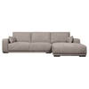 Giga Meubel - Loungebank Rechts Zandkleur Stof - 305x105x85cm - Zitdiepte 64cm