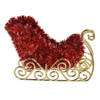 Clayre & Eef Kerstdecoratie Slee 14x3x11 cm Rood Kunststof Rood