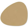 LIND DNA Onderzetter Nupo - Leer - Khaki - 13 x 11 cm