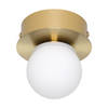 EGLO Mosiano wand- en plafondlamp - spiegellamp - LED - Ø 11 cm - Goud/Wit