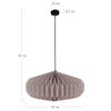 DKNC - Hanglamp Easton - 37x37x21cm - Grijs