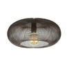 Hoyz - Plafondlamp Copper Twist - Zwart Nikkel - Industrieel - 43x43x20