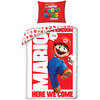 Super Mario Dekbedovertrek Here we Come - Eenpersoons - 140 x 200 cm - Katoen