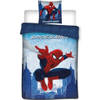 SpiderMan Dekbedovertrek, Jump - Eenpersoons - 140 x 200 cm - Polycotton