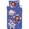 Gabby's poppenhuis Dekbedovertrek Pandy & Mercat - Eenpersoons - 140 x 200 + 63 x 63 cm - Polyester