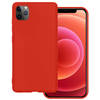 Basey Apple iPhone 11 Pro Max Hoesje Siliconen Hoes Case Cover -Rood