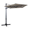 AXI Milad Premium Zweefparasol rechthoekig 200x300 cm in Antraciet / Taupe Parasol voor tuin met Aluminium Frame