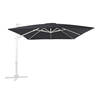 AXI Apollo Premium Zweefparasol rechthoekig 300x300 cm in Wit / Grijs Parasol voor tuin met Aluminium Frame