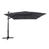 AXI Apollo Premium Zweefparasol rechthoekig 300x300 cm in Antraciet / Grijs Parasol voor tuin met Aluminium Frame