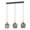 EGLO Empoli hanglamp - 90 cm E27 - 3-lichts - Metaal - Zwart/Goud