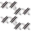 Bicycle Brake Pad Set V-Brakes: 8 Sets, 16 Pieces - Durable in Black & Silver - Top Quality Brakes