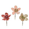 Bloem met glitters op clip Dia12cm