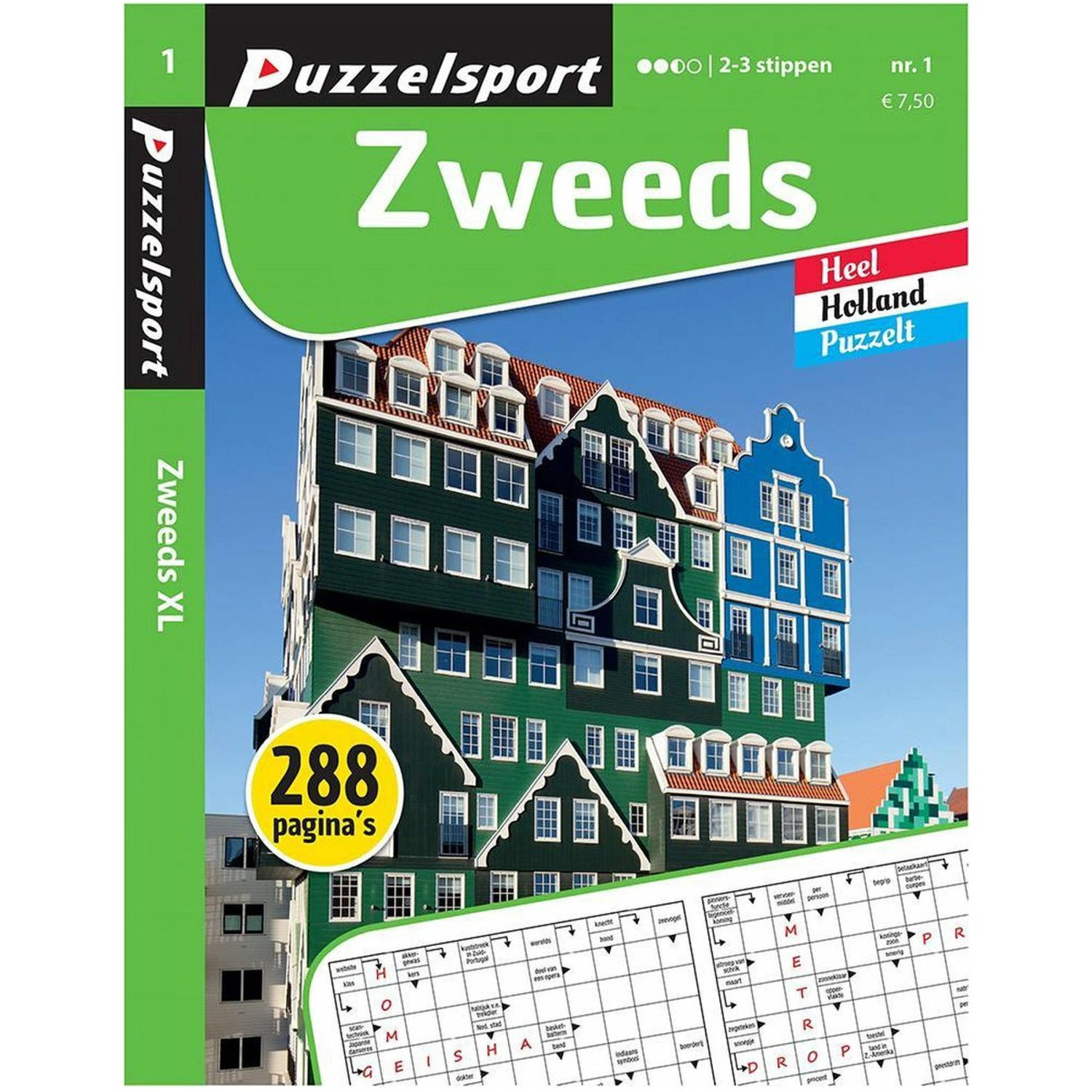 Puzzelsport Puzzelboek Zweeds 2-3* 288 pagina's Nr.1