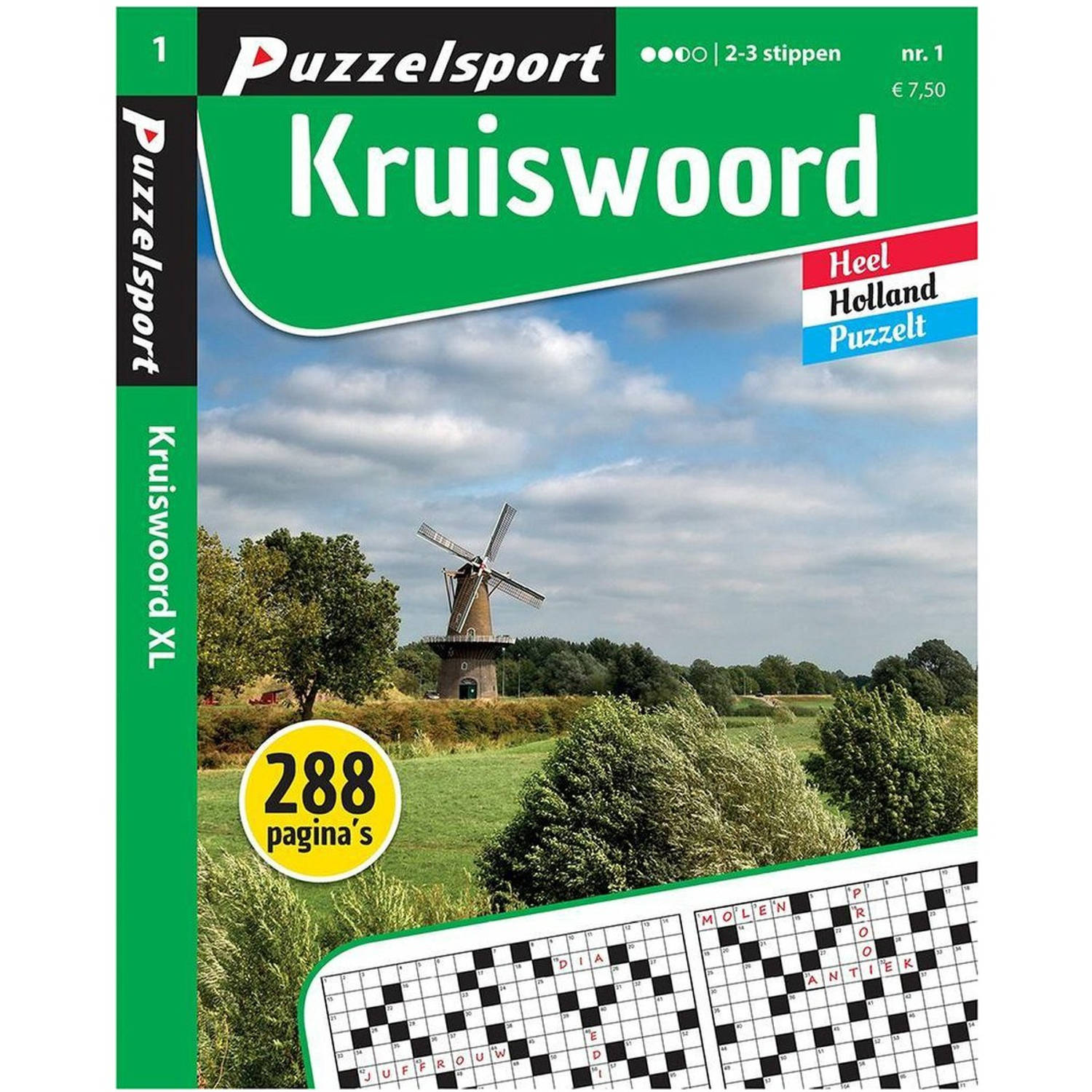 Puzzelsport Puzzelboek Kruiswoord 2-3* 288 pagina's Nr.1