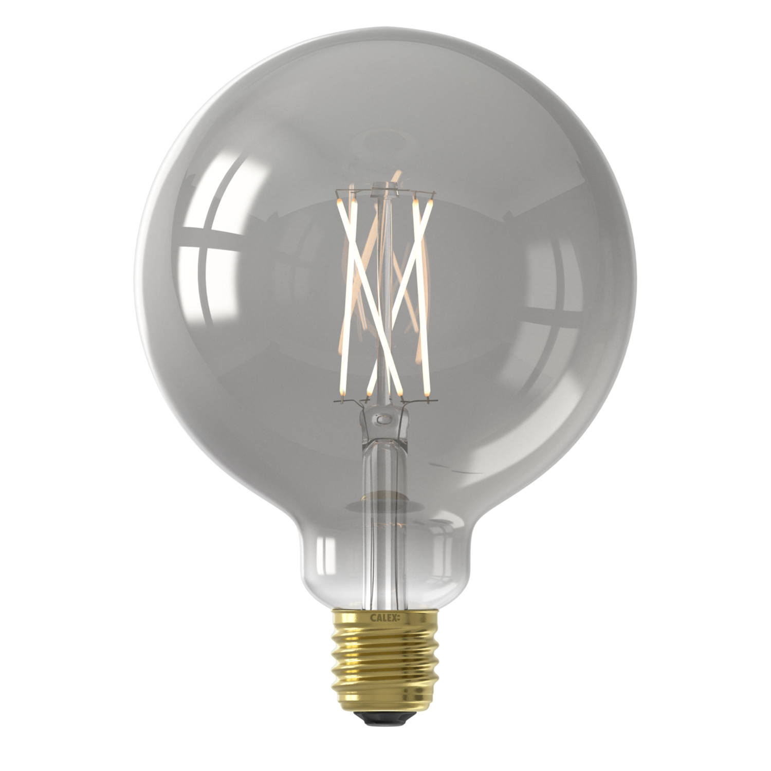 Calex Smart LED Lamp - Wifi Filament Verlichting - Globe 12.5cm - E27 - Slimme Bulb - Dimbaar - 7W - Set van 3 stuks
