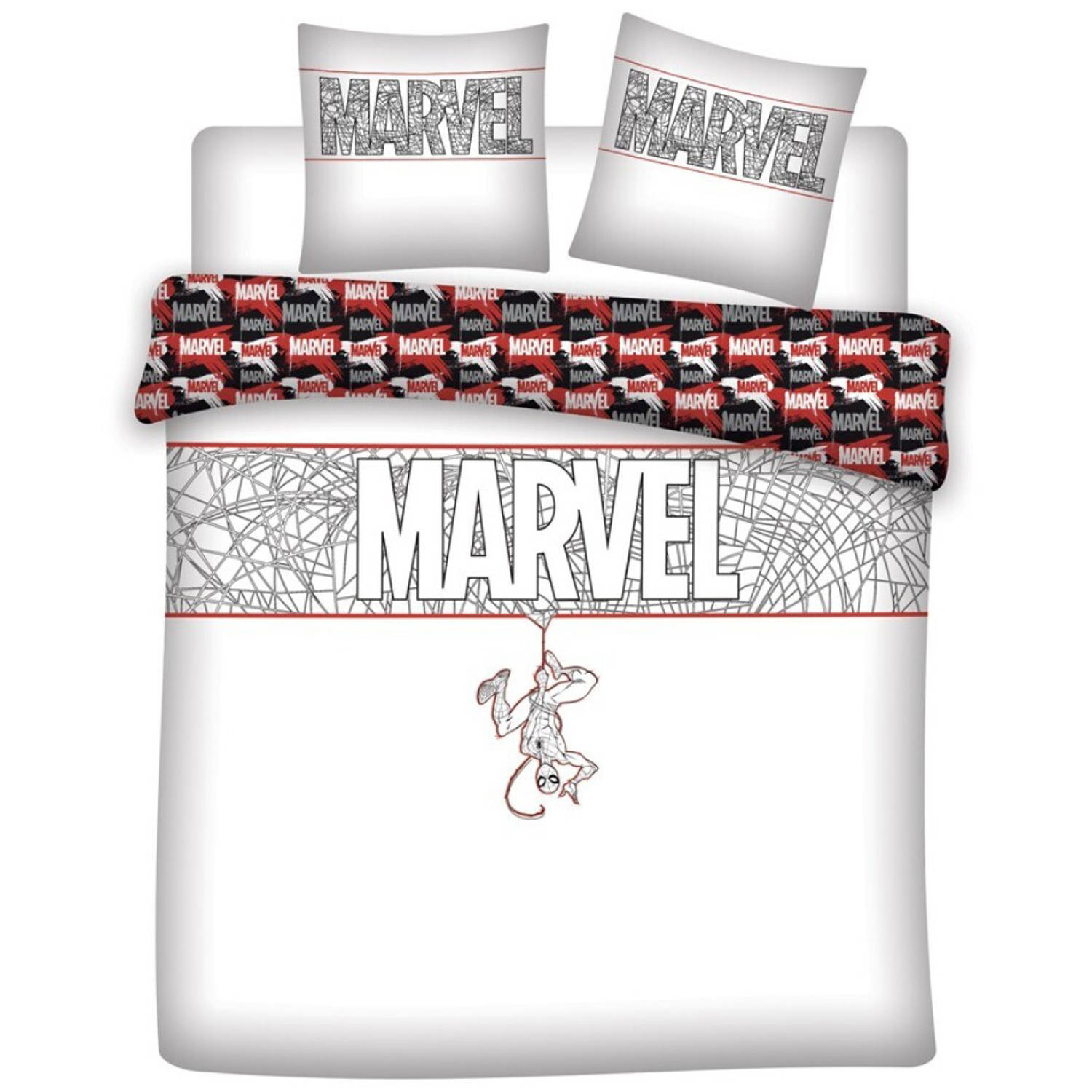 Marvel Dekbedovertrek, Spider-Man Lits Jumeaux 240 x 220 cm Katoen