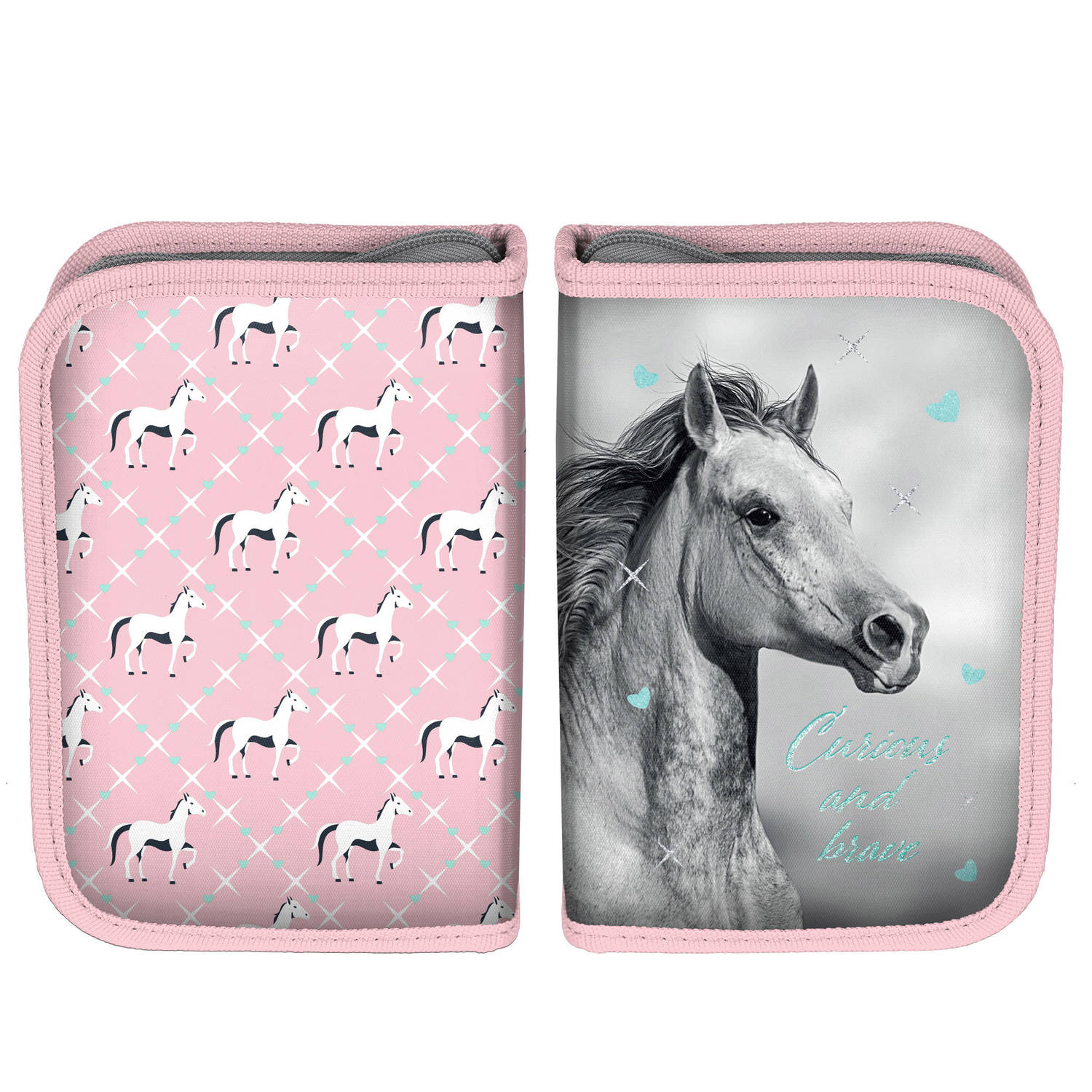 Animal Pictures Gevuld Etui, Brave 19,5 x 13 cm 22 st. Polyester