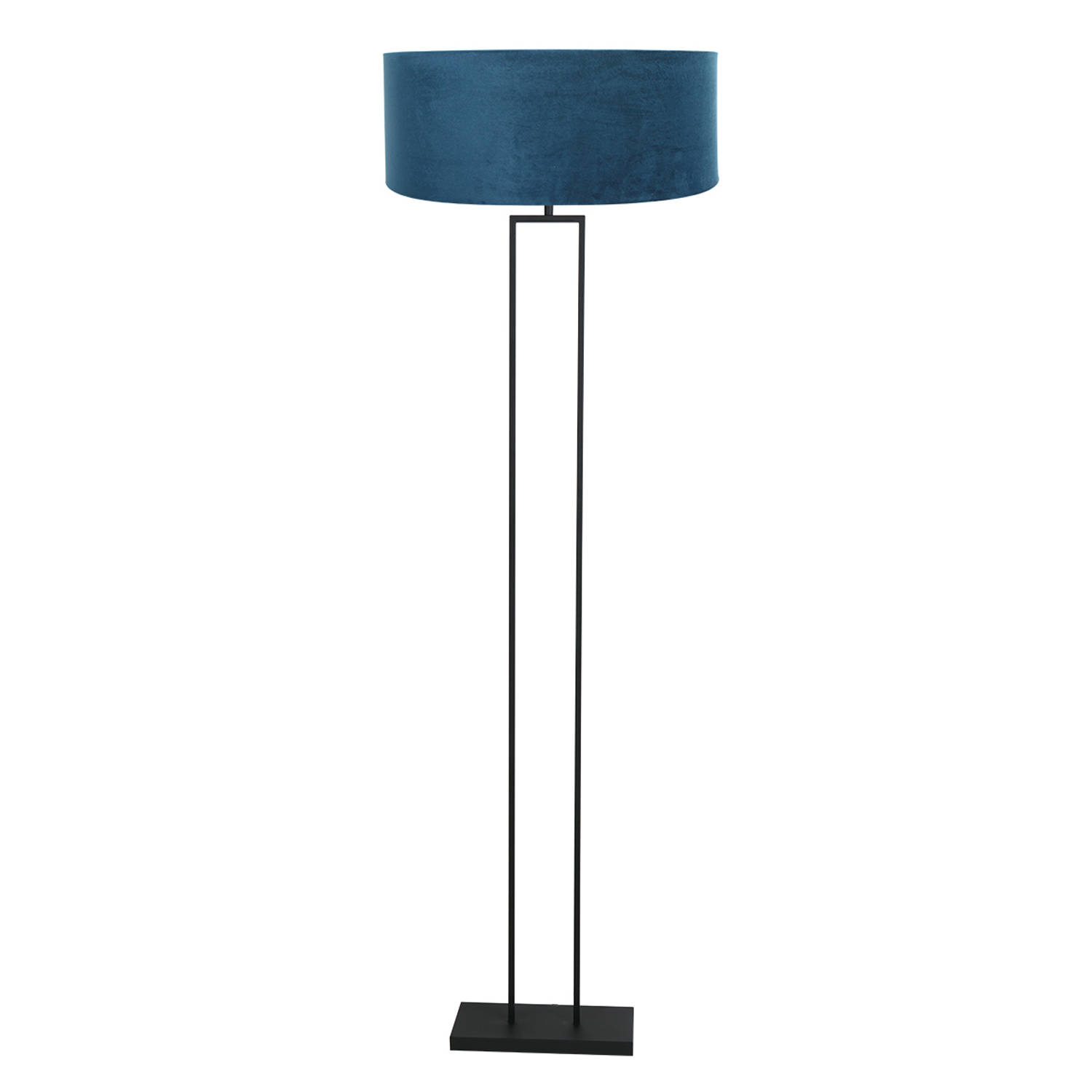 Vloerlamp Stang | 1-lichts | blauw / zwart | E27 fitting | modern design | woonkamer / slaapkamer | versier je interieur