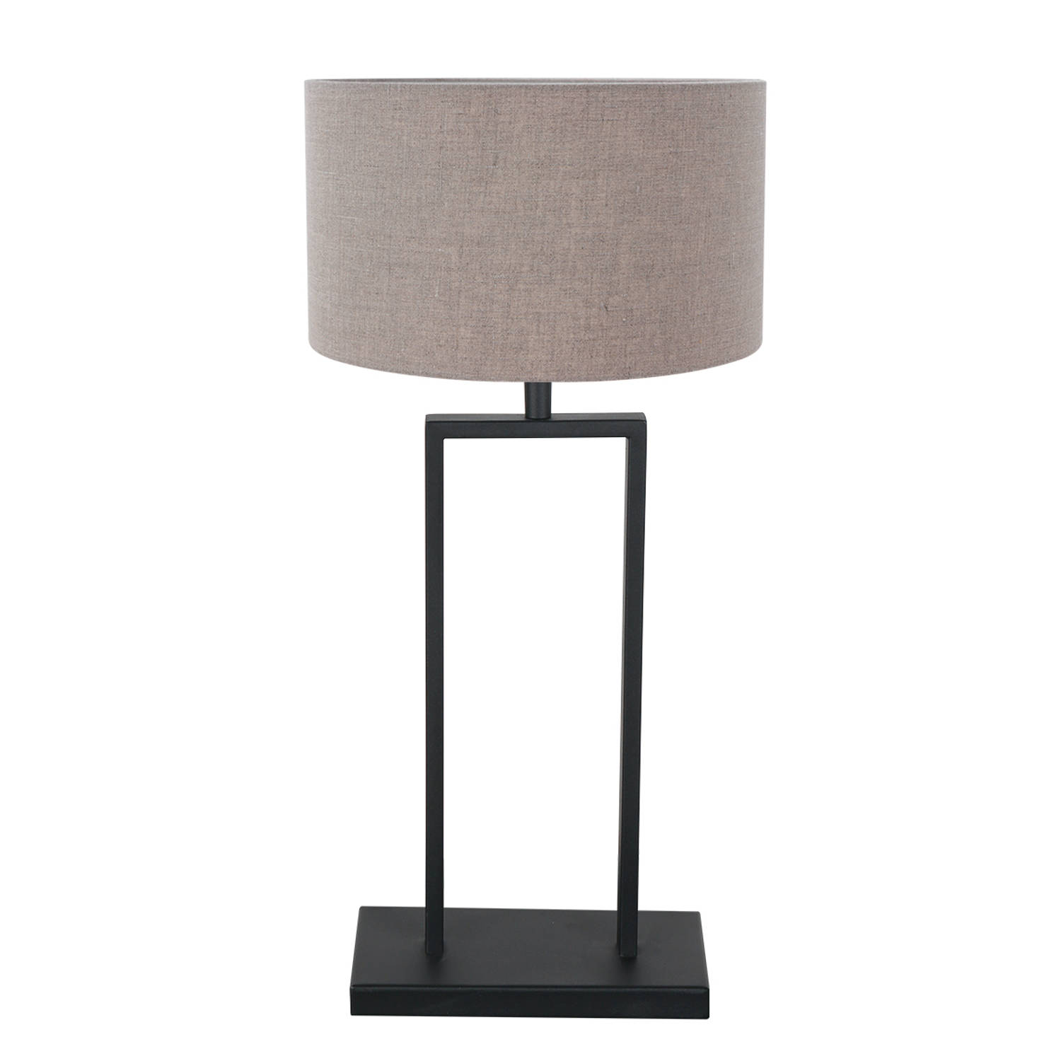 Tafellamp Stang in grijs/zwart | 1-lichts | E27 fitting | modern design | woonkamer / slaapkamer | industriële look