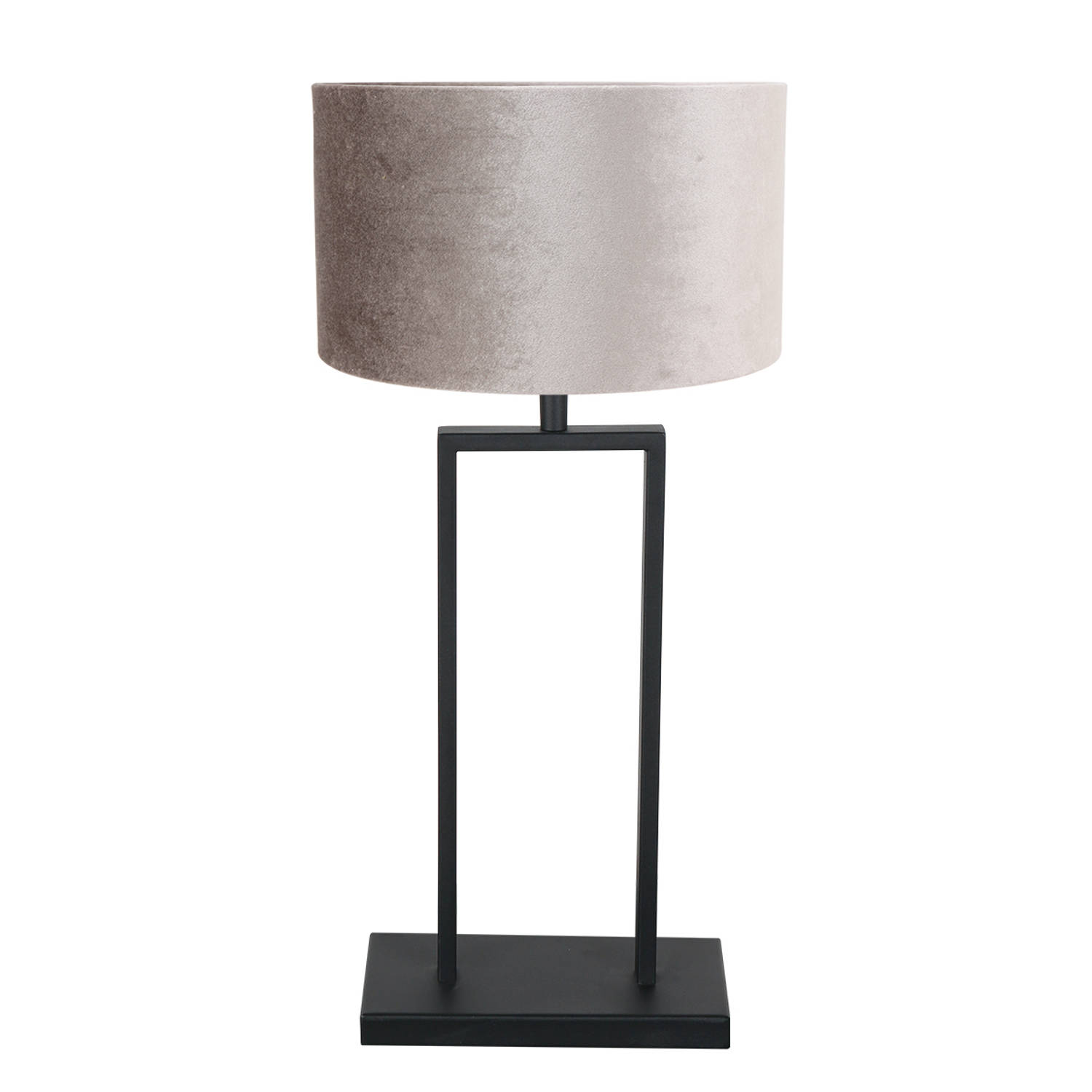 Tafellamp Stang | 1-lichts | E27 | zilver & zwart | slaapkamer / woonkamer | modern design | eettafel verlichting