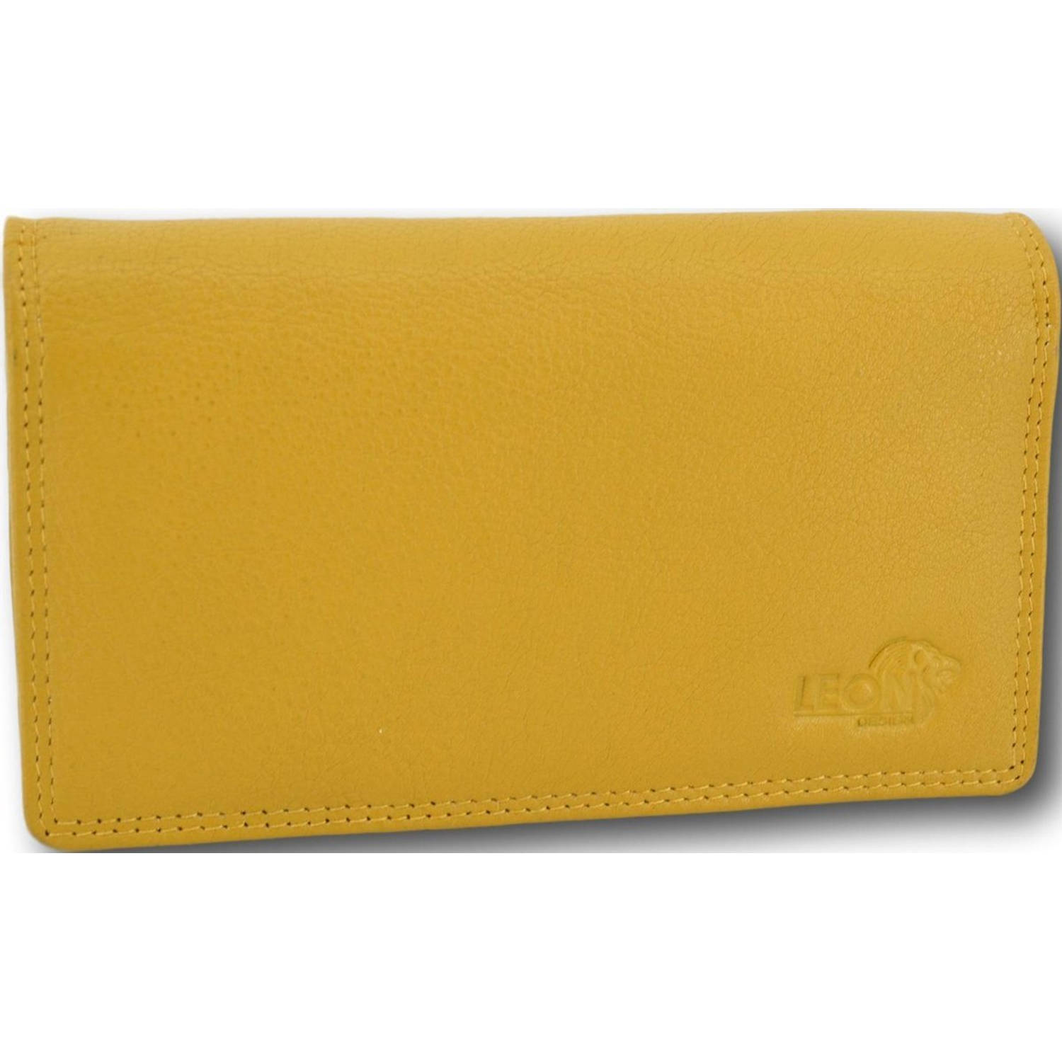 LeonDesign 16-W784 dames portemonnee mosterd geel leer