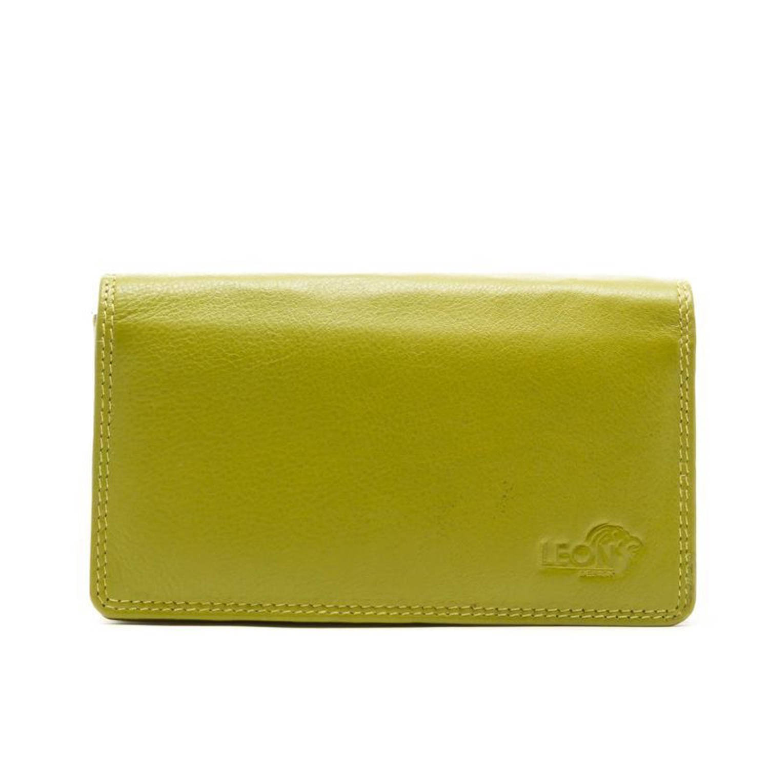 LeonDesign 16-W784-13 dames portemonnee groen leer