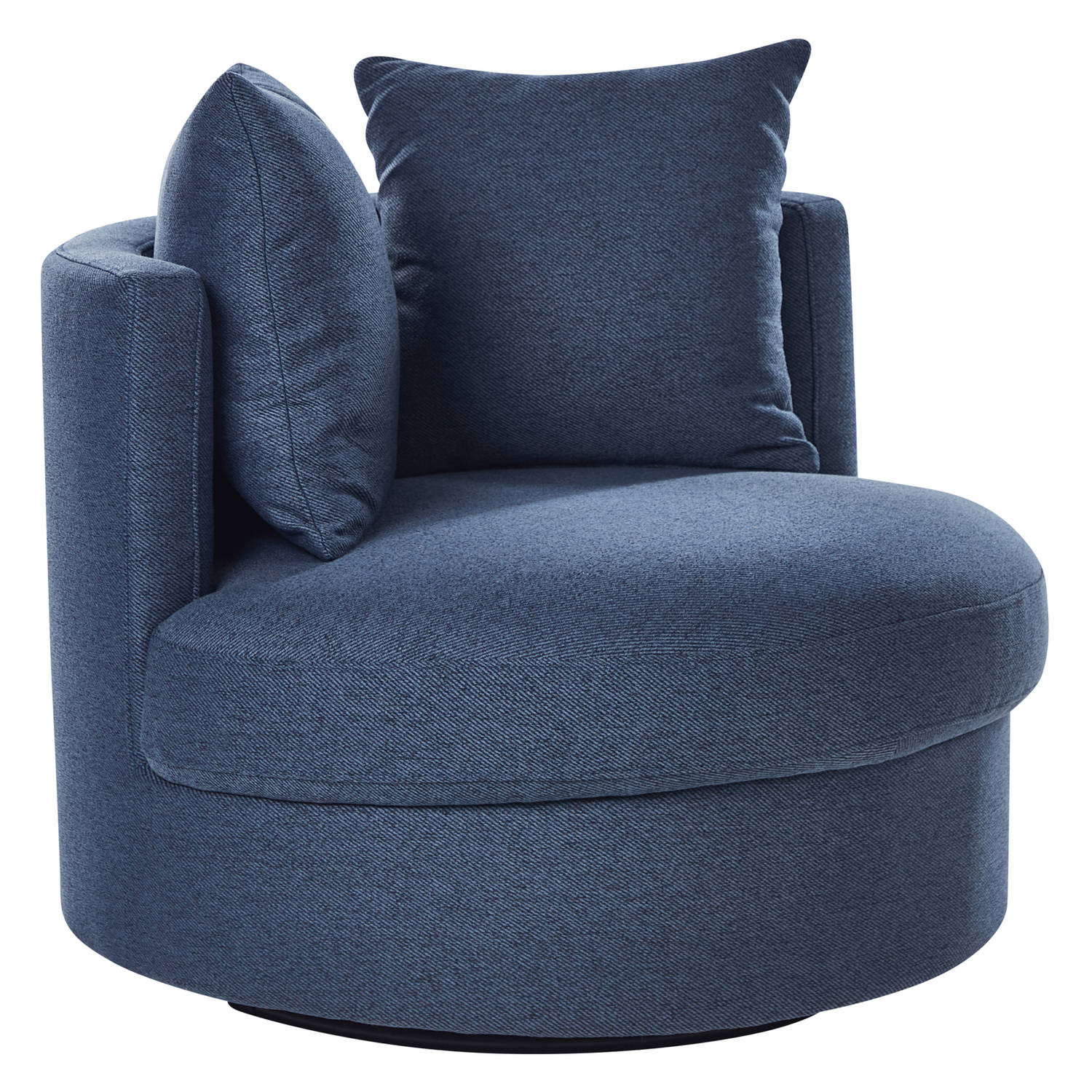 DALBY - Fauteuil - Blauw - Stof