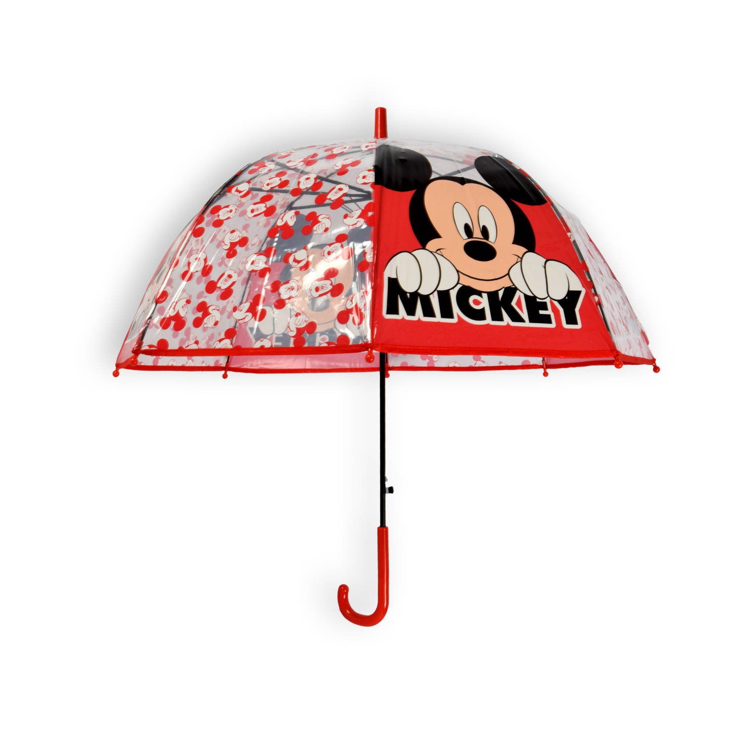 Disney Mickey Mouse Automatische Kinderparaplu - 65cm Diameter - Veilig & Vrolijk Ontwerp - Perfect voor Jonge Disney Fans - Duurzaam & Gebruiksvriendelijk