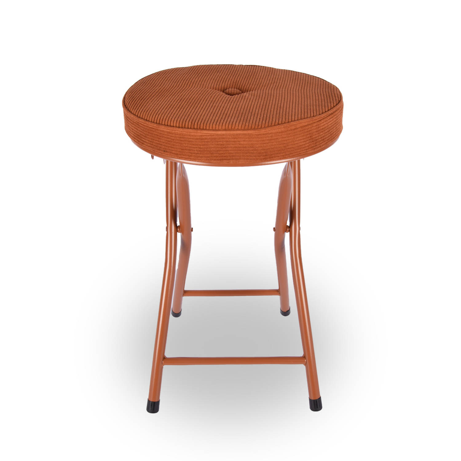 Klapstoel met zithoogte van 45 cm Vouwstoel velvet zitvlak - stoel - tafelstoel- RIBCORD - tafelstoel - klapstoel - Velvet klapstoel - Luxe klapstoel - Met kussentjes - FLUWEEL- St