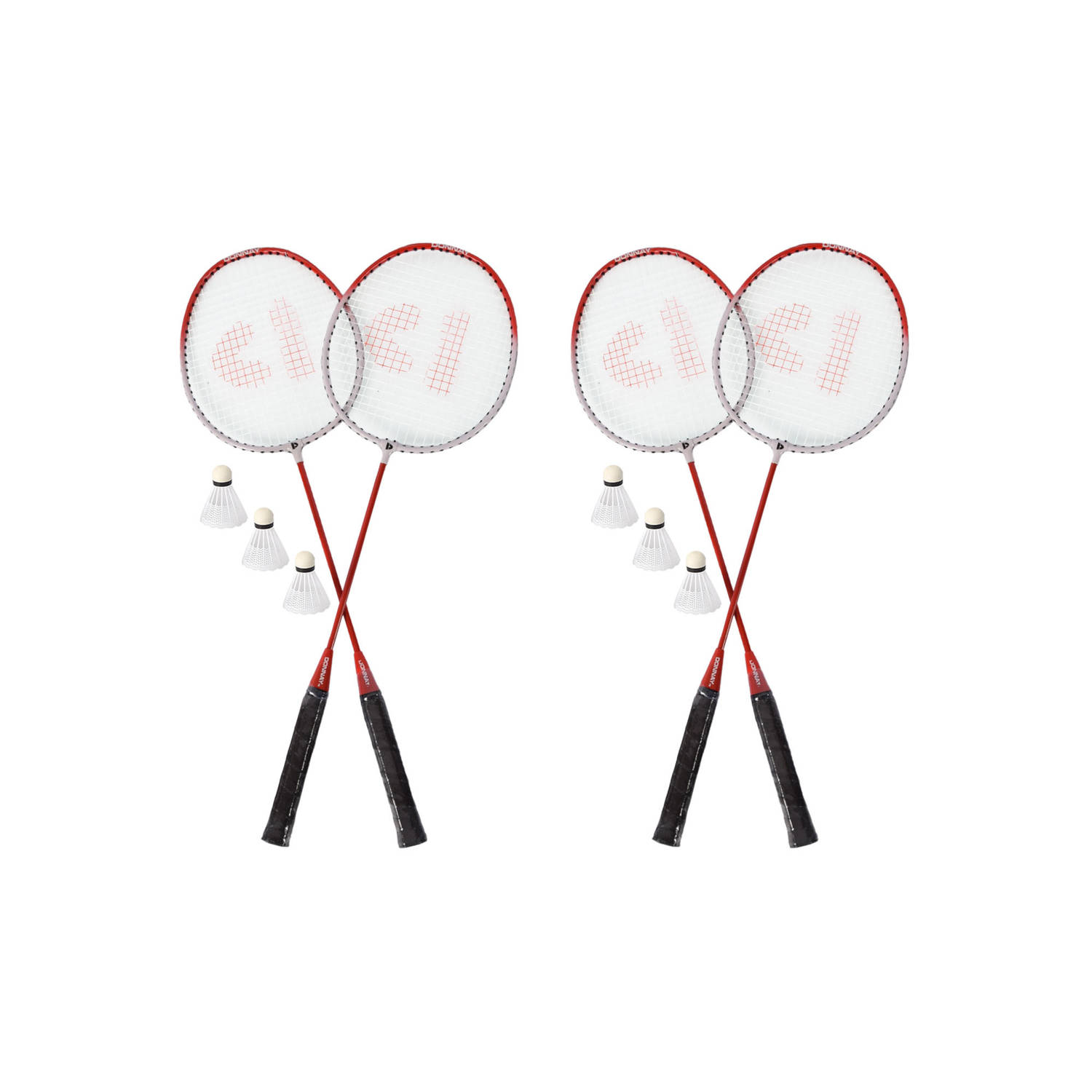 Badmintonset Inclusief 3 shuttles Badminton Sport