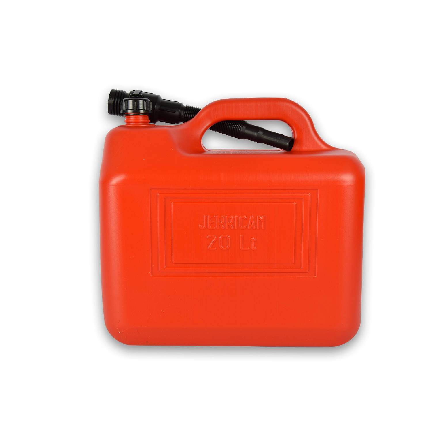 Robuuste Rode Jerrycan 20 Liter met Tuit en Vergrendelbare Dop - Geschikt voor Benzine, Diesel en Gasoline - Ideaal voor Klussen, Auto & Motor en Meer!