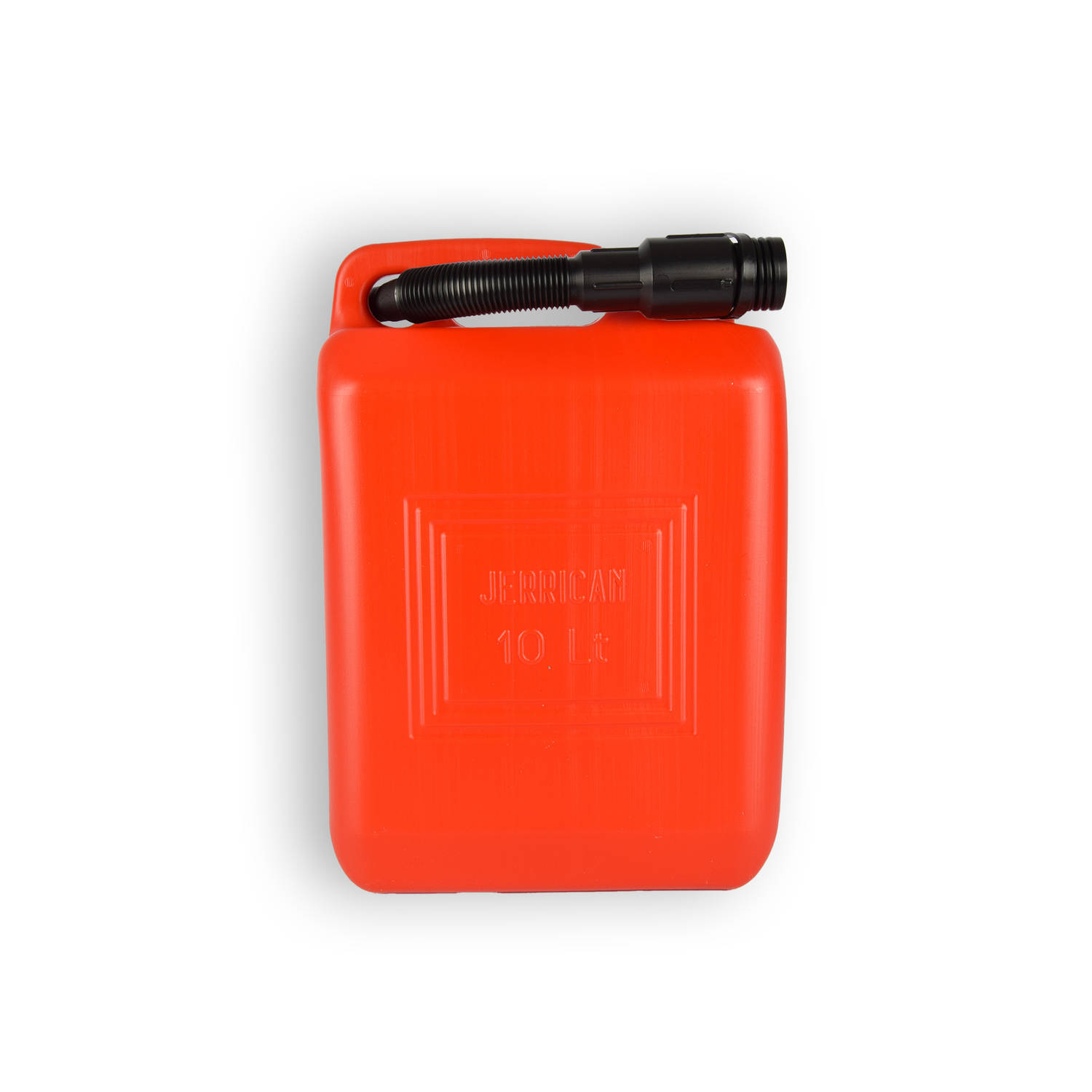 Robuuste Jerrycan 10 Liter met Schentuit - Rood Polyethyleen - Geschikt voor Benzine, Water - Ideaal voor Auto & Motor, Kamperen & Meer!