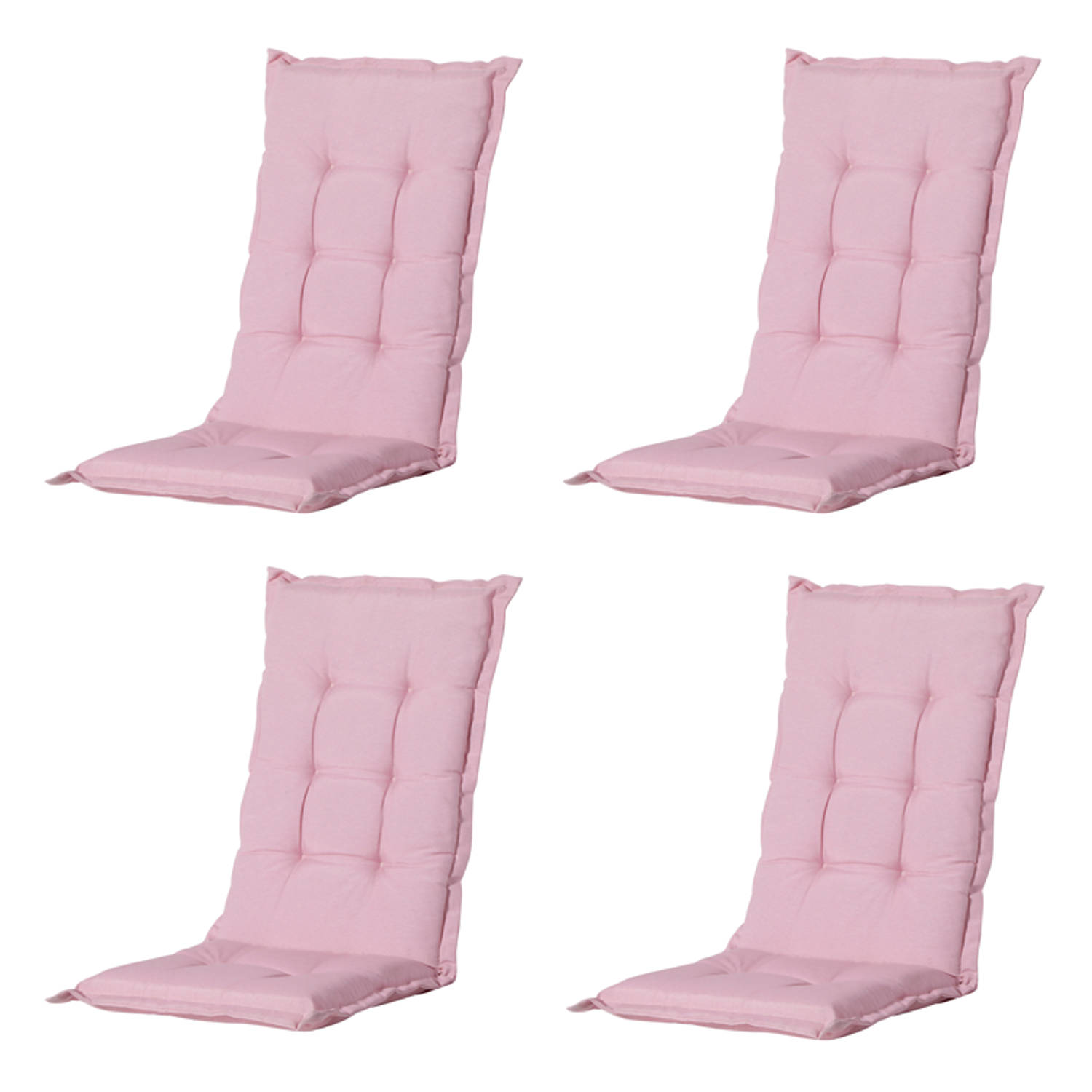 Madison Tuinkussens Hoge Rug Panama Soft Pink 123x50 Roze 4 Stuks