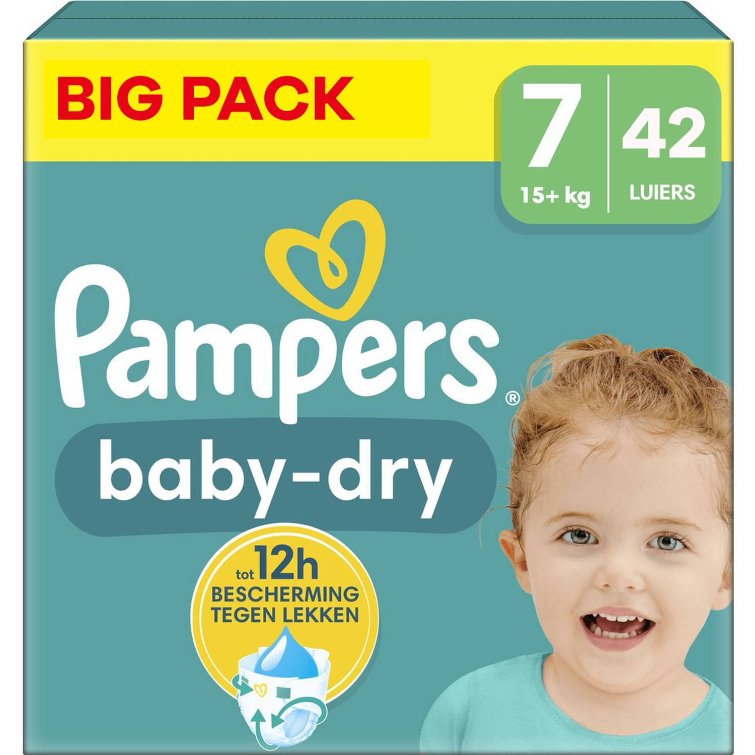 Pampers - Baby Dry - Maat 7 - Small Pack - 42 stuks - 15+ KG