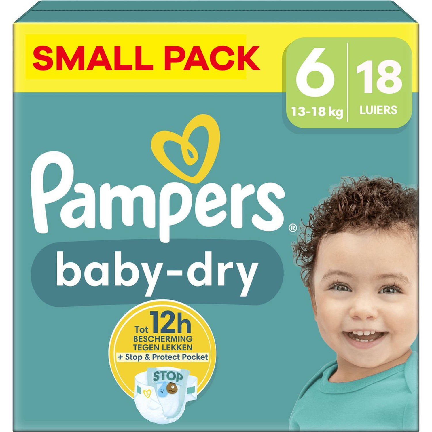 Pampers Baby Dry Maat 6 Small Pack 18 luiers 13-18 KG
