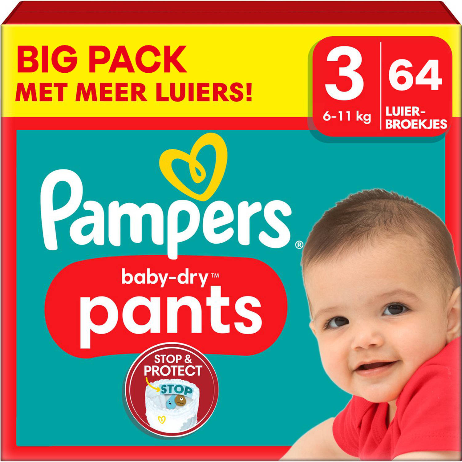 Pampers Baby Dry Pants Maat 3 Big Pack 64 luierbroekjes