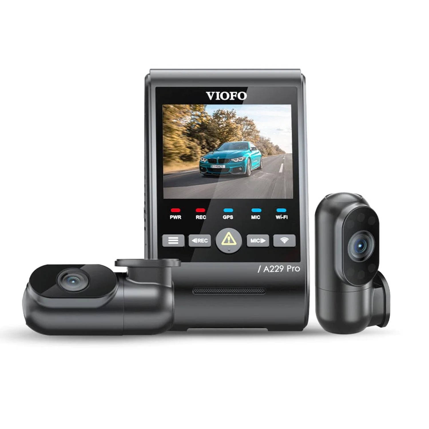 VIOFO A229 Pro 3CH - 4K Dashcam - gratis CPL filter en interieurcamera - 2023