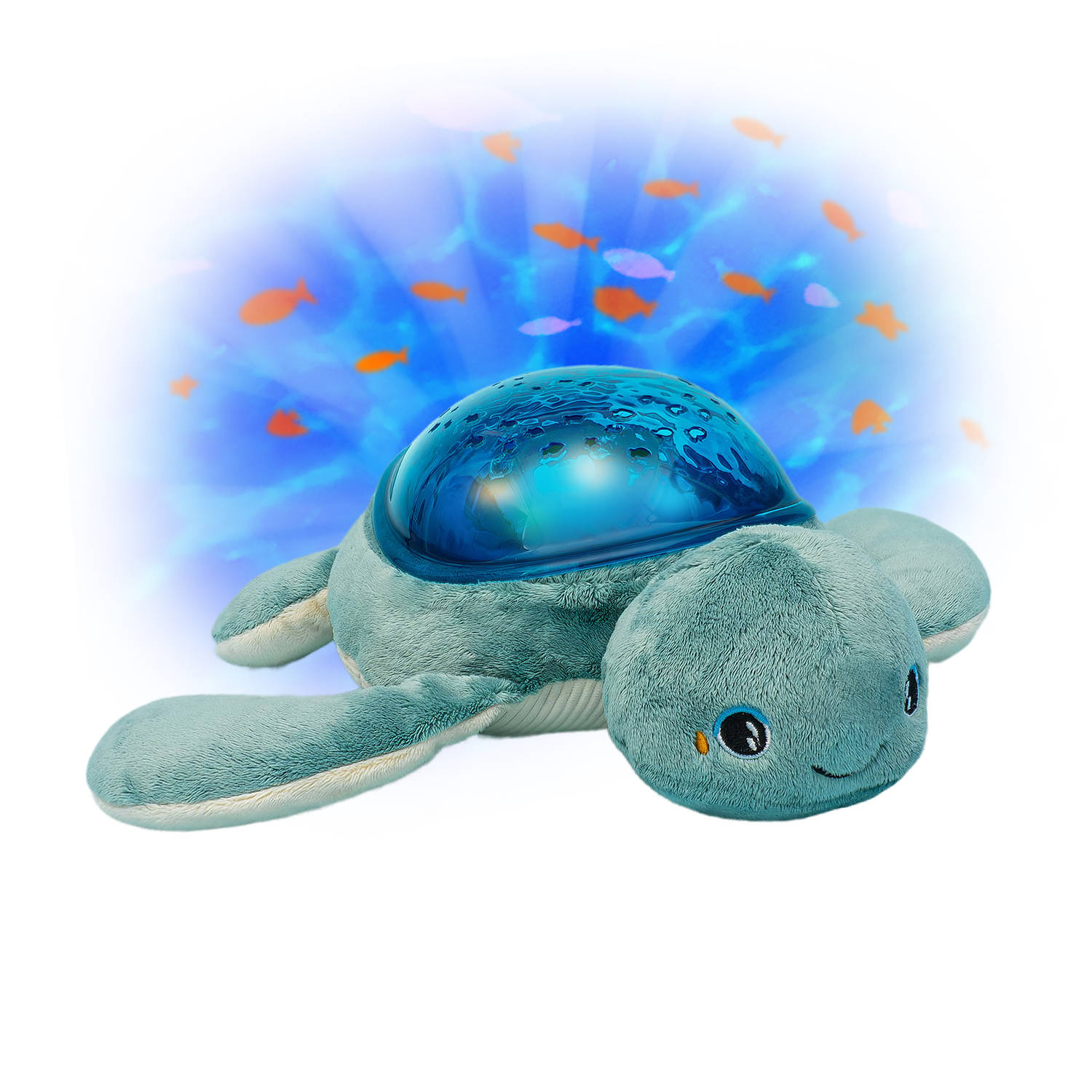 PABOBO Projectorlamp Oceaan LED Nachtlampje Voor Kinderen Draadloos Met Muziek & Micro-USB Turtle
